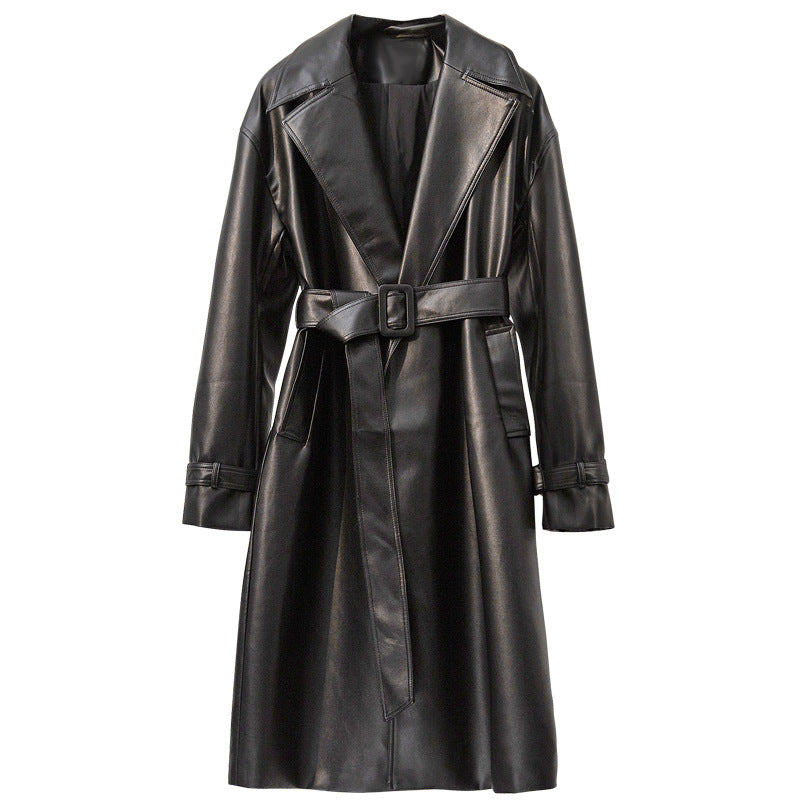 Thickened Plush Leather Jacket for Autumn and Winter