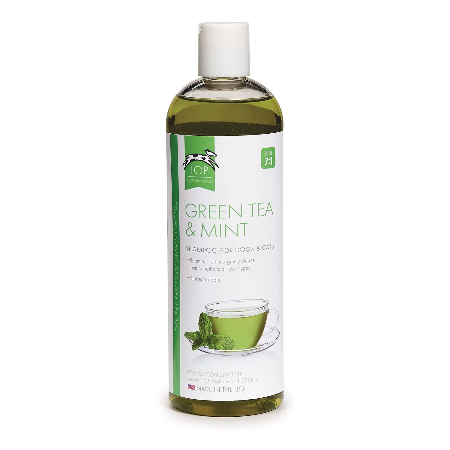 Style Loft Collection x Top Performance Green Tea and Mint Shampoo for Puppies and Kittens – Natural Shampoo to Safely Bathe Young Pets 17 Oz.