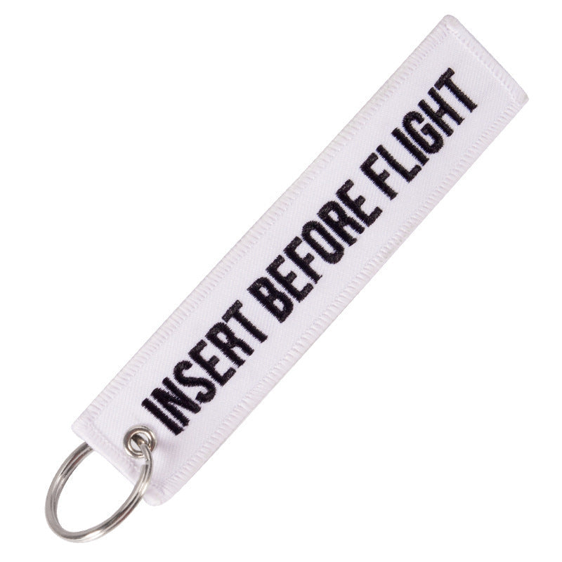 Double Sided Embroidered Keychain Ornament