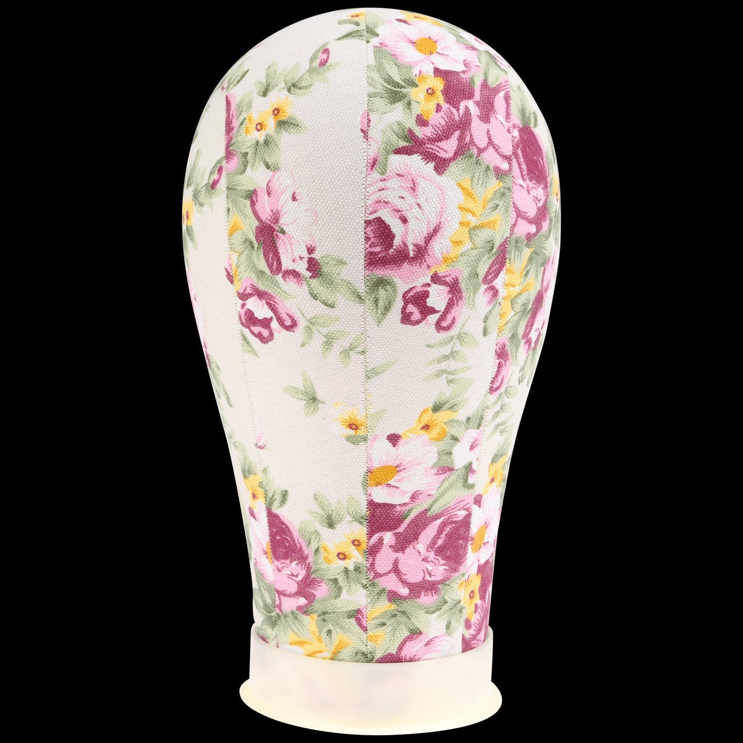 Flower Print Poly  Block Canvas Head 21"
