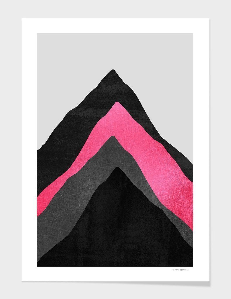 Four Mountains Pink Frame | Home Decor | Kitchen + Metal