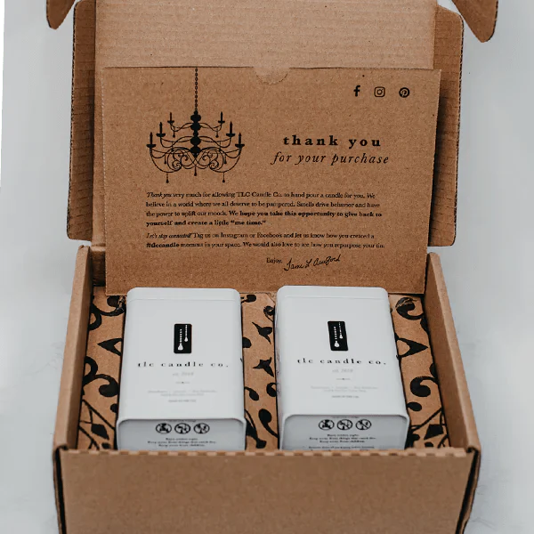 "Frolick Through The Forest" Woodland Chateau Luxury 2-Wick Soy Candle Gift Sets