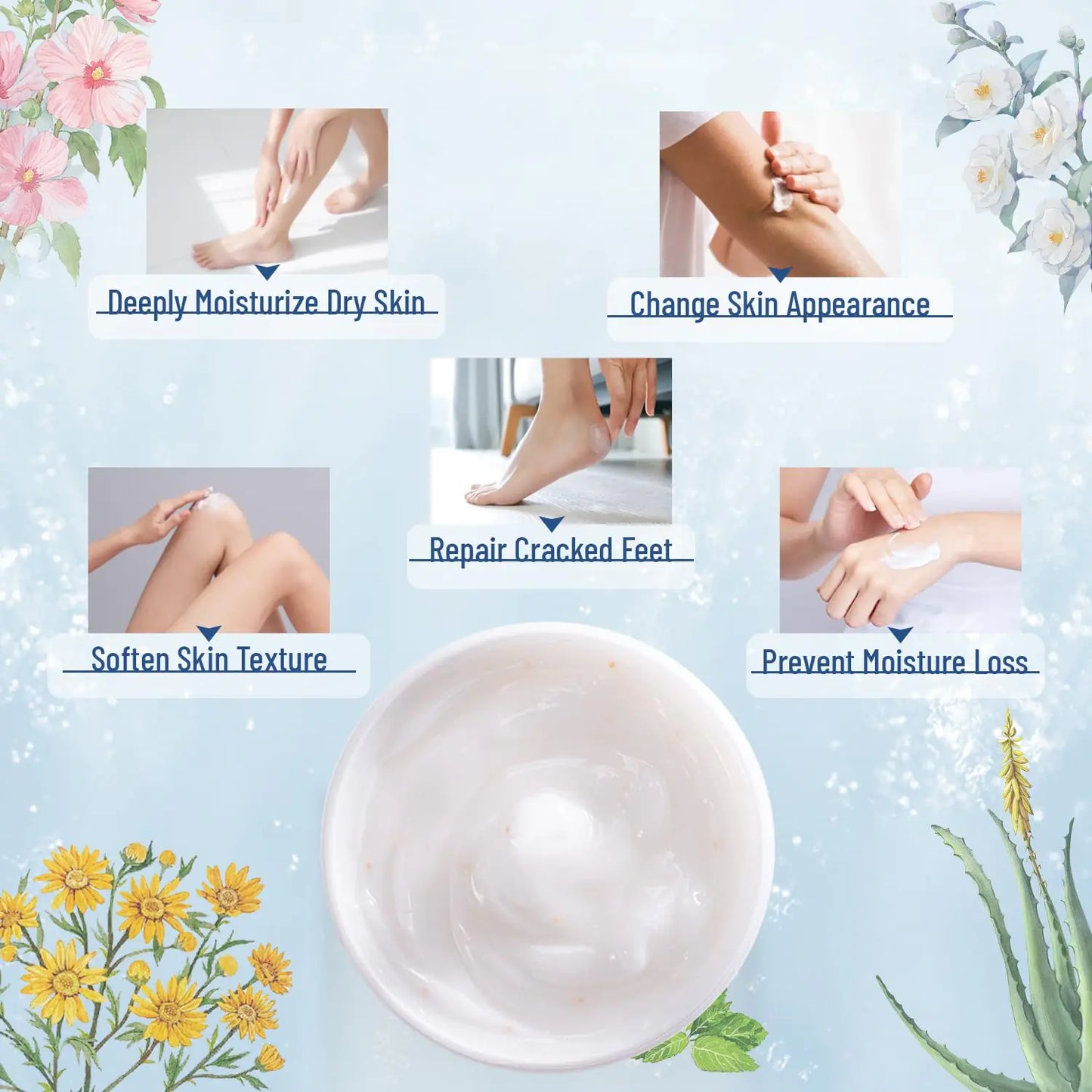 Urea Cream 42% plus Salicylic Acid 2% Net 5.29 Oz for Dry Cracked Feet, Heels, Knees, Elbows, Hands Repair Treatment. Moisturizes and Removes Corns, Calluses, Dead Skin, and Softens Toenails 5.29 Ounce(Pack of 2)