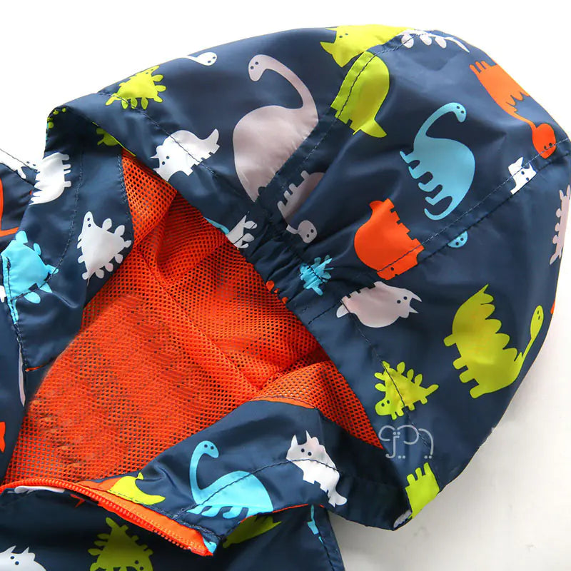 Style Loft Collection Friendly Dinosaur Windbreaker