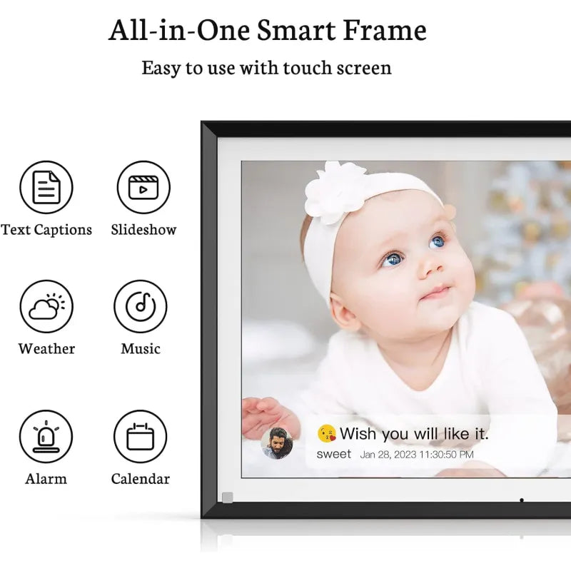 Style Loft Collection RoomLoft Nuvolynx 10 Inch TouchScreen 32GB Intelligent Photo Frame