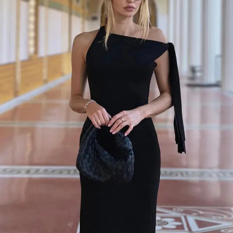Elegant Summer Women’s Sleeveless Slim Party Dress