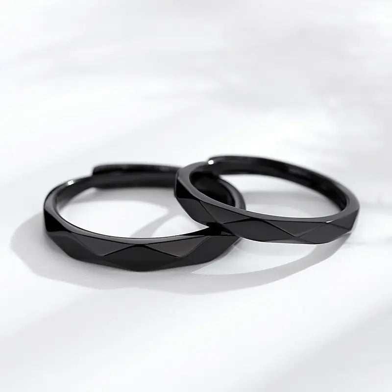Style Loft Collection Geometric Diamond Couple Rings
