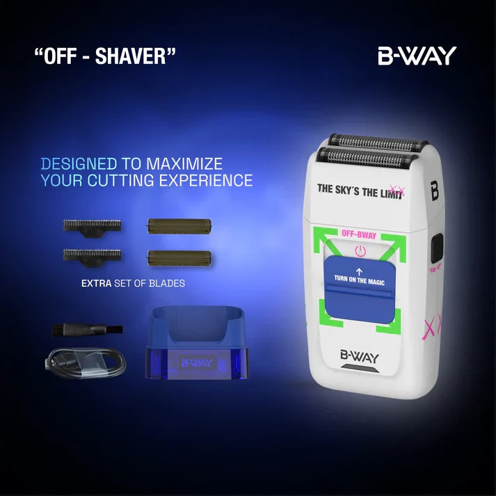 B-Way Urban Shorty Clipper & OFF Foil Shaver – Professional Barber Combo