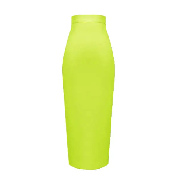 Elegant High Waist Mid-Length Bandage Skirt
