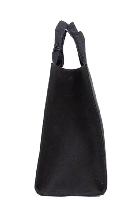 Style Loft Collection X Fendi X Versace Fendace Medium Black Canvas Shopper Tote