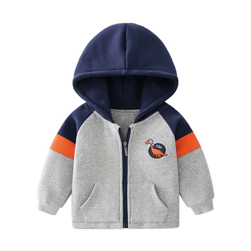 Style Loft Collection Cartoon Dinosaur Hooded Jacket