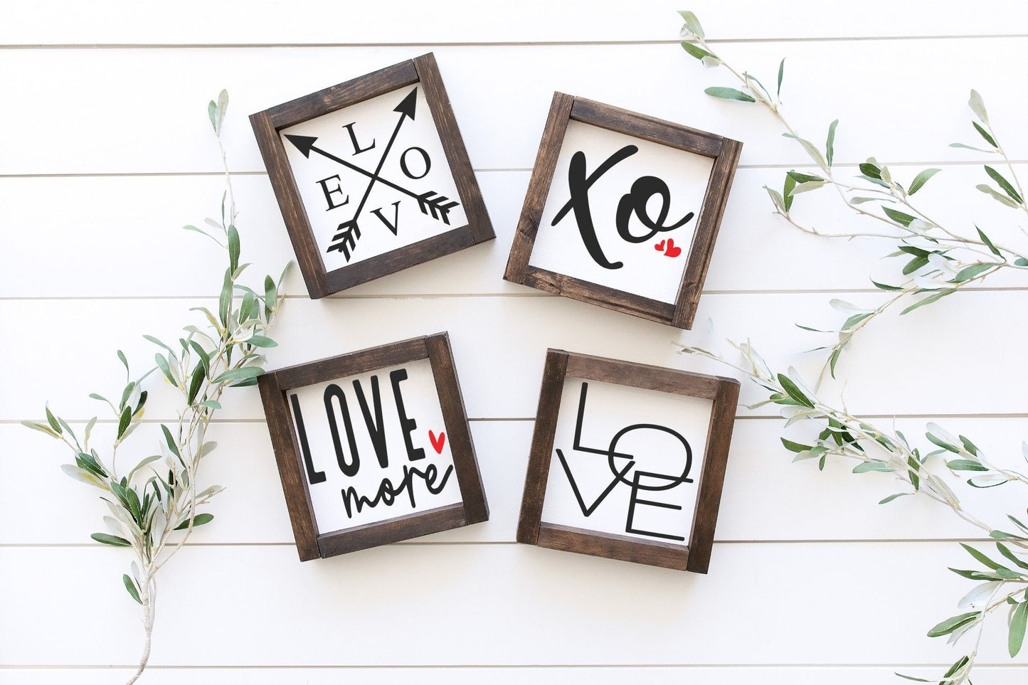 Valentine's Day Wood Signs | Home Decor | Kitchen + Metal