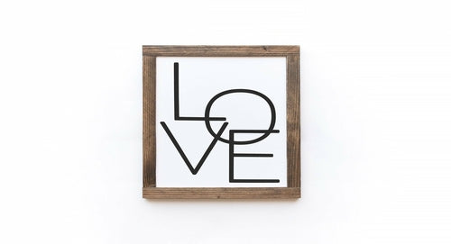 Valentine's Day Wood Signs | Home Decor | Kitchen + Metal