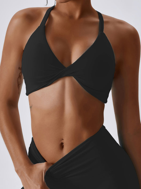 Women's Knotted Suspenders Sports Tight Vest