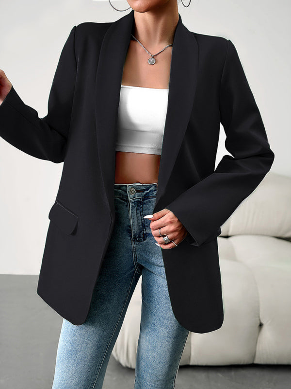 Women's Professional Blazer Suit - Lapel Jacket - Multiple Colors