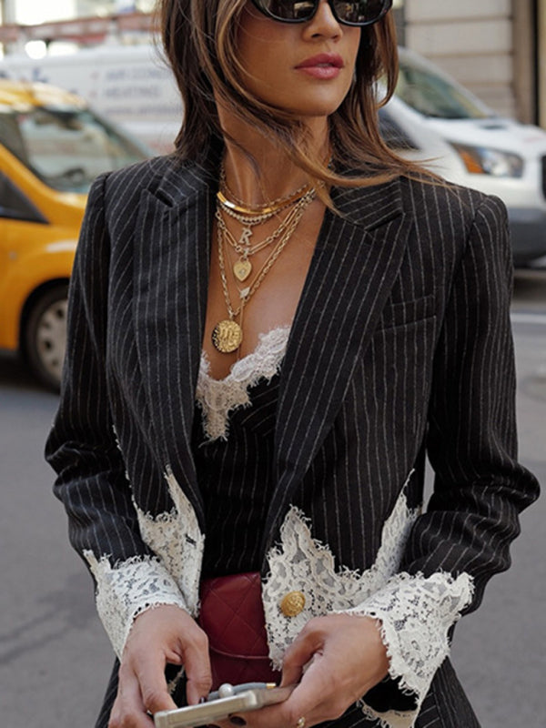 Women's Patchwork Suit - Fashion Daily Wear - Four Season