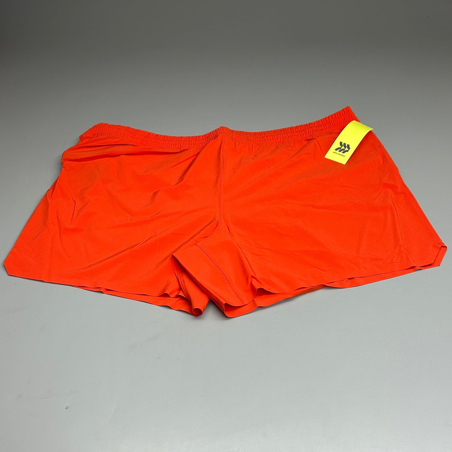 ALL IN MOTION Men's Lined Run Shorts 5" Dark Orange Sz XXL (New)