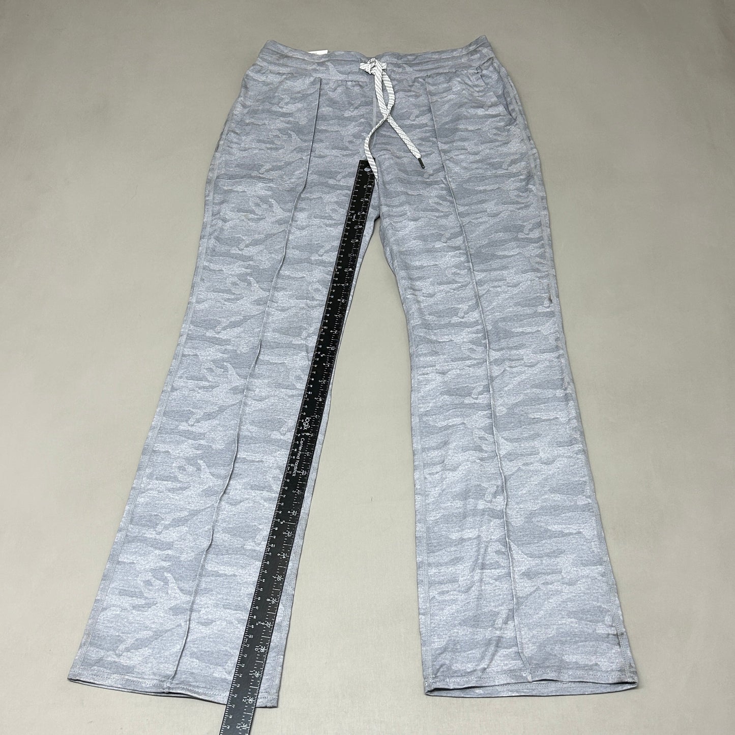 MEMBERS MARK Favorite Straight Leg Soft Pant Light Grey Camo Size Small (New)