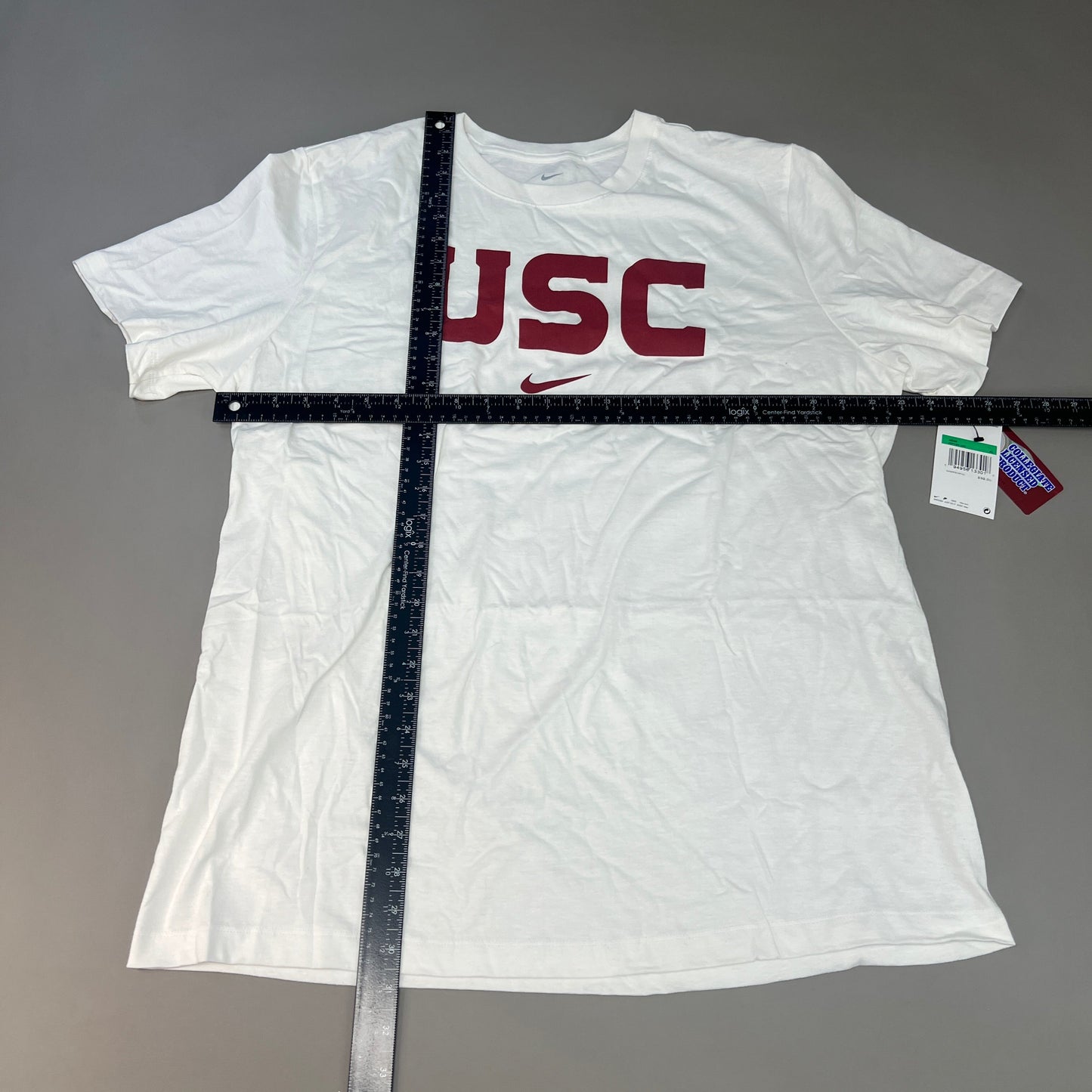 NIKE USC Trojans Essential Wordmark T-Shirt Men's Sz XL White DD7163 (New)
