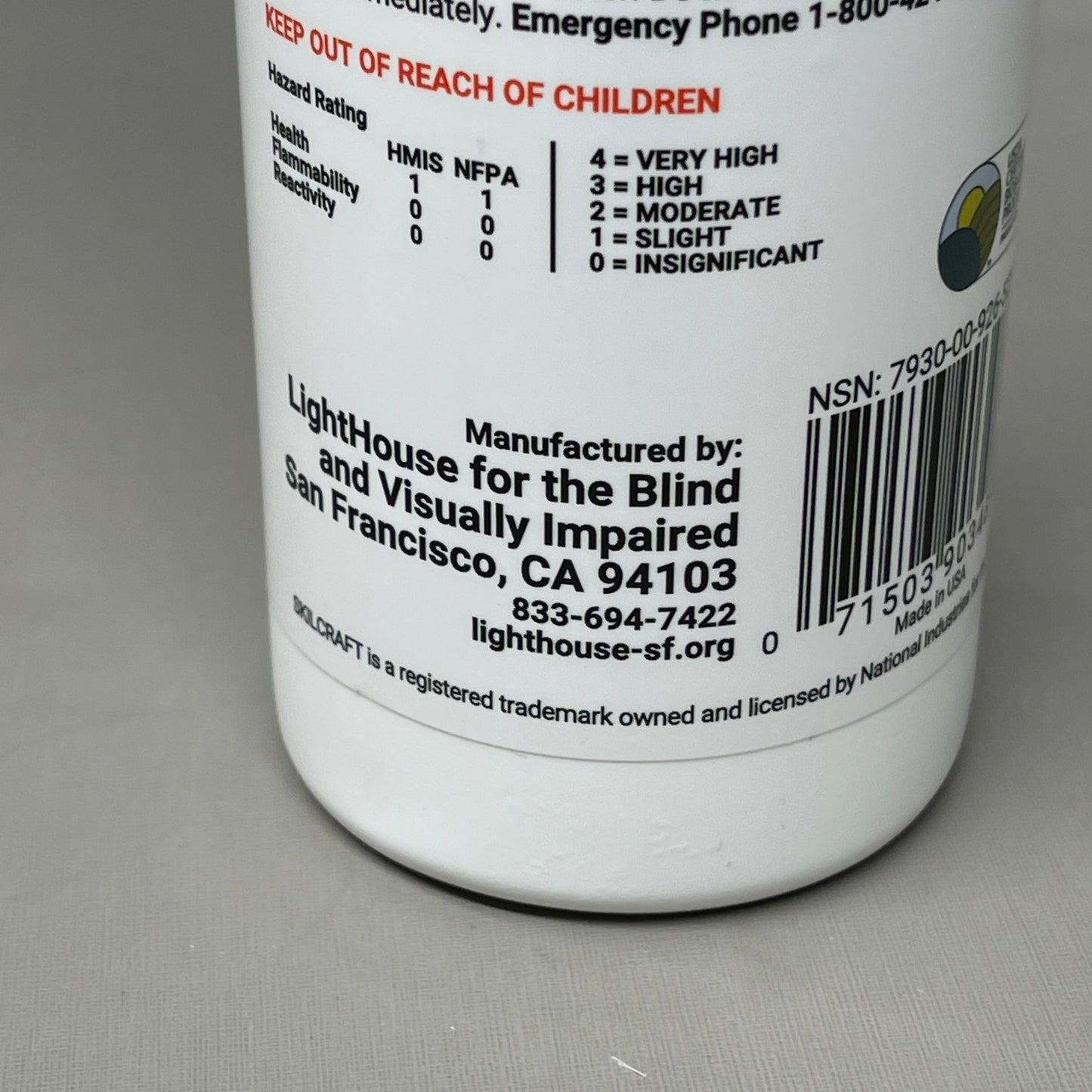 SKILCRAFT (4 PACK) All Purpose Cleaner Biobased 16 oz Spray Bottle 9265280