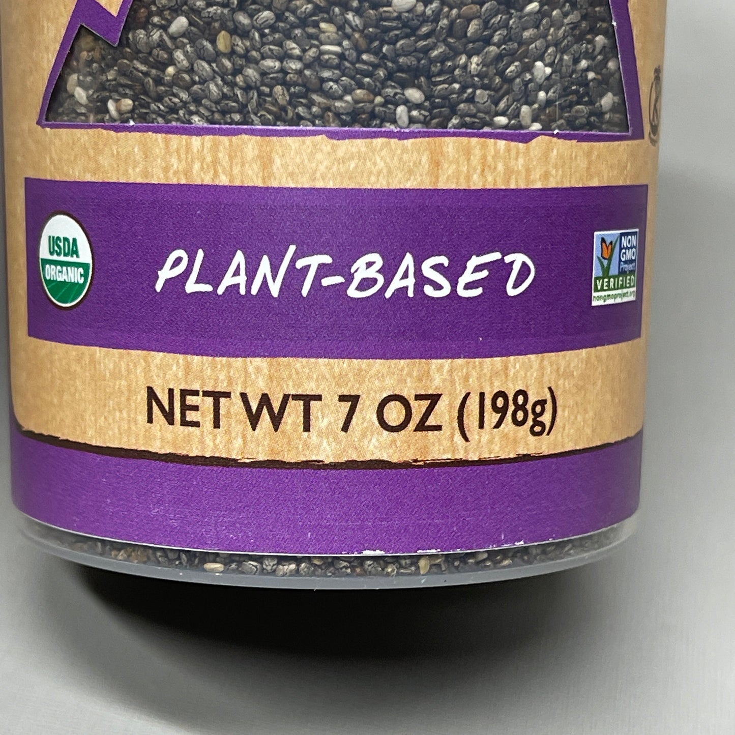 ZA@ NATIERRA Nature & Earth Organic Black Chia Seeds 7 oz Shaker BB 08/25