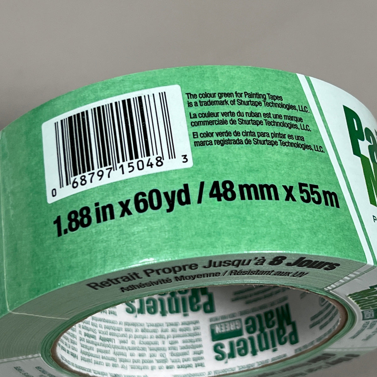PAINTER'S MATE Multi-Surface Painter's Tape Green 1.88 IN x 60 YD 332262 (New)