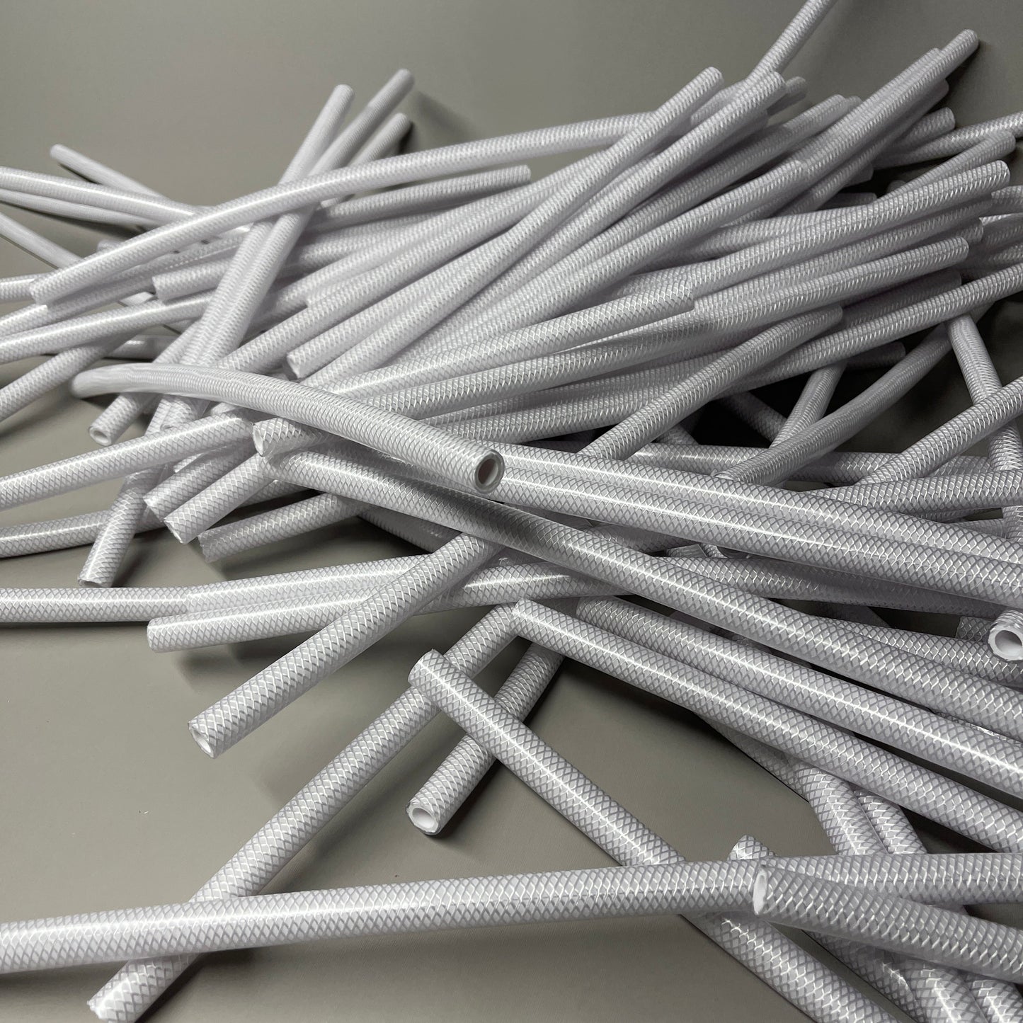 Pack Of 100 Braided Water Line Tubing / Hoses .332 X .555 X 14.5 Long Made In USA (New)