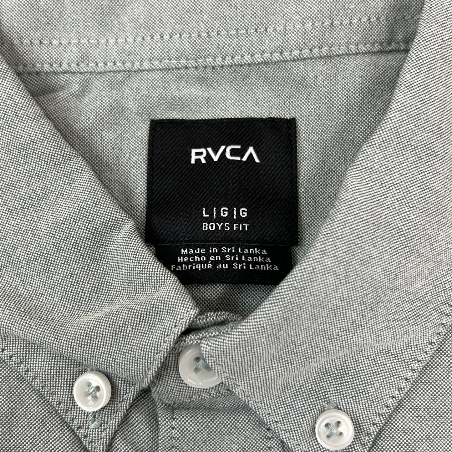 RVCA That'll Do Stretch Short Sleeve Shirt Youth Sz L / 14 B525TRTS Balsam Green (New)