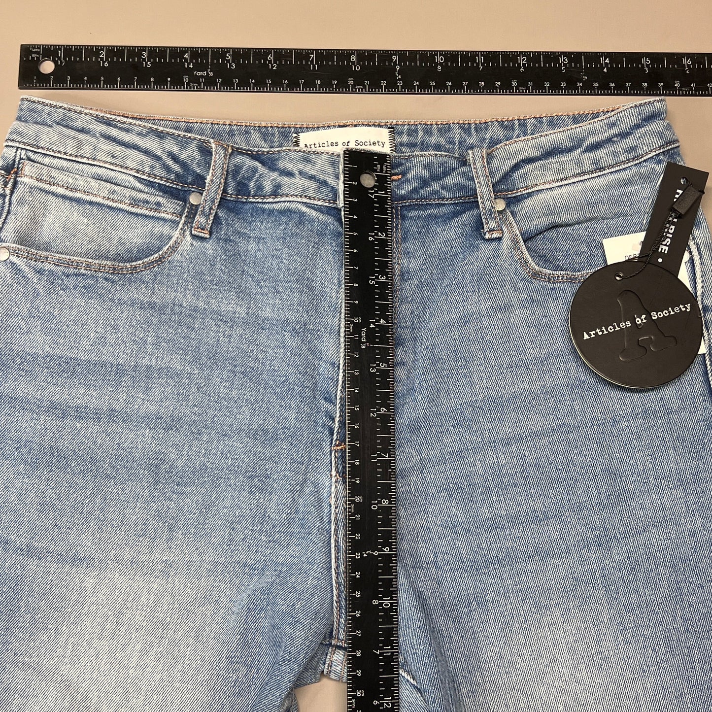 ARTICLES OF SOCIETY Orchidland Ripped Denim Jeans Women's Sz 29 Blue 4009TQ3-717 (New)