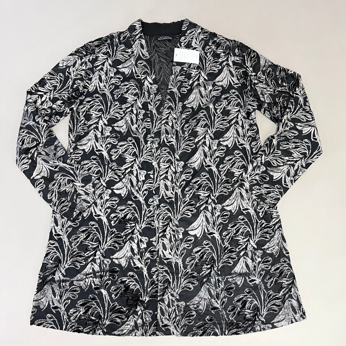 SUSAN GRAVER Knit Cardigan & Tank Set Women's Sz XXS Grey / Black A384258F19154 (New)
