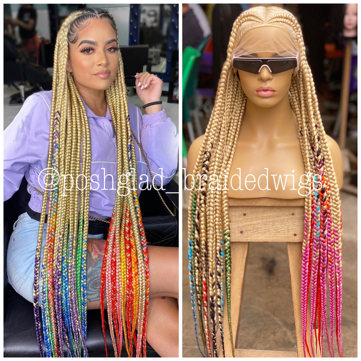 Pop Smoke Wig - Ombre Color - Alice