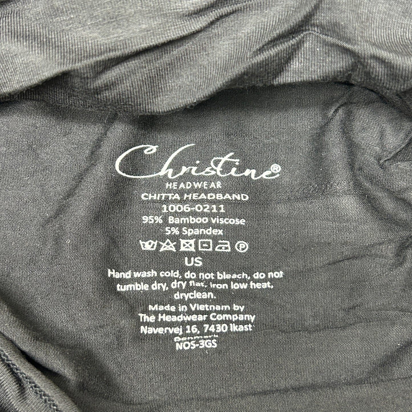 CHRISTINE HEADWEAR Chitta Headband Black 1006-0211 (New)