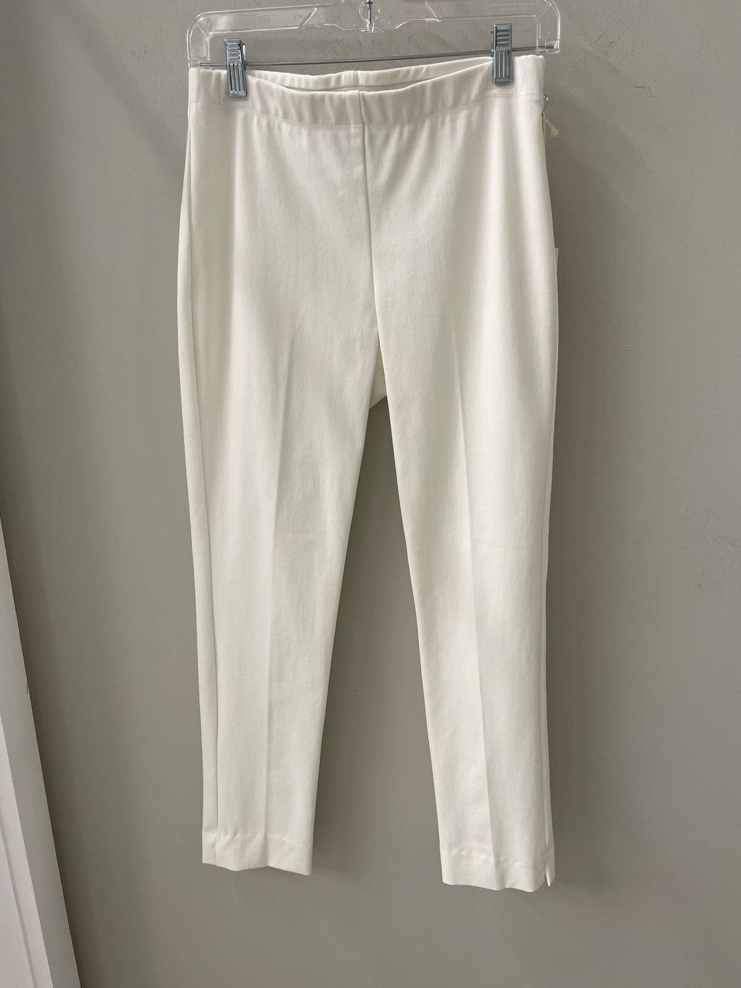 White Side Slit Pant