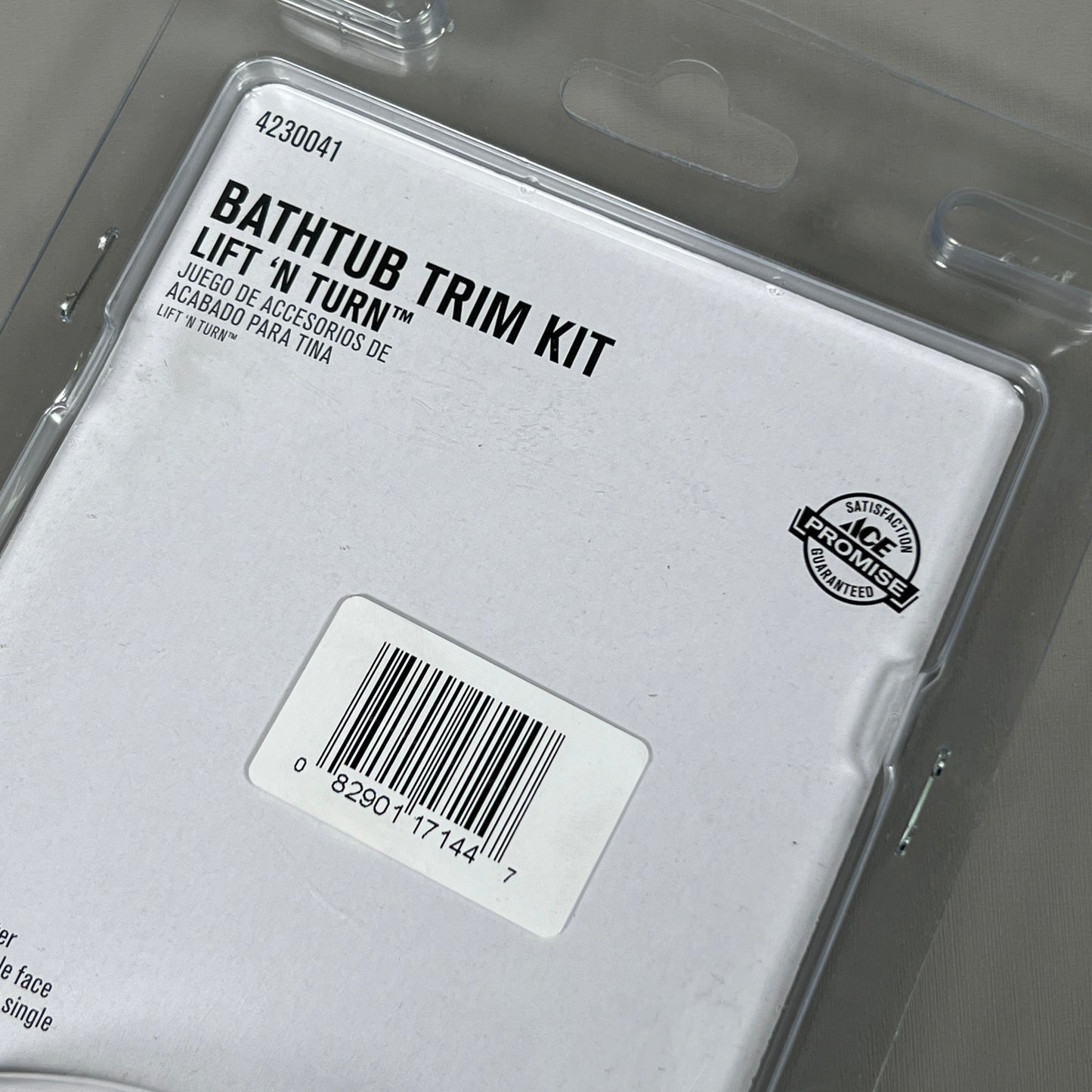 ACE Bathtub Brushed Nickel Trim Kit Lift n' Turn (New)