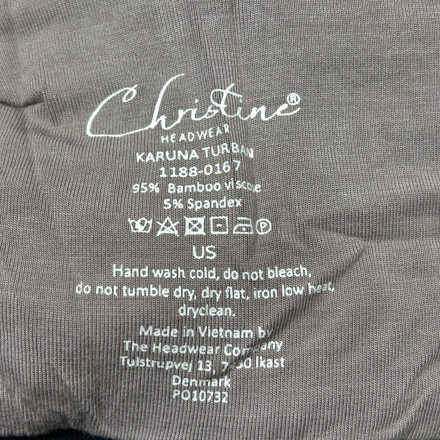 CHRISTINE HEADWEAR Karuna Turban Brown 1188-0167 (New)