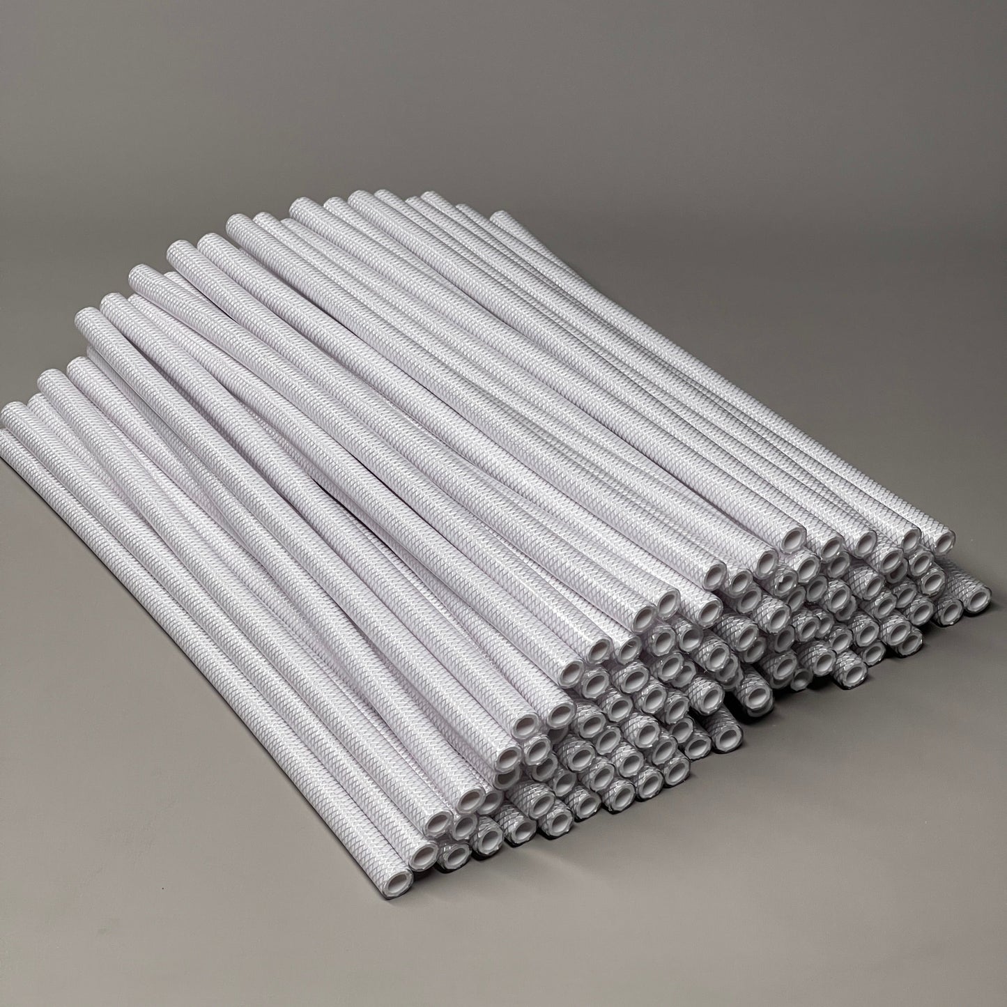 Pack Of 100 Braided Water Line Tubing / Hoses .332 X .555 X 14.5 Long Made In USA (New)