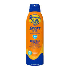 Banana Boat Sport Performance Clear Spray Sunscreen Broad Spectrum SPF 30 - 6 Oz