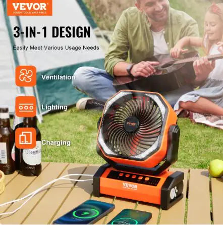 Style Loft Collection 360 Degree Portable Rechargeable Lantern Fan