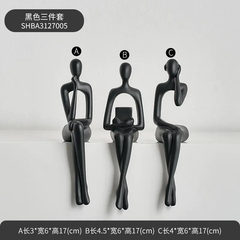 Style Loft Collection Three Piece Abstract Figurine Set