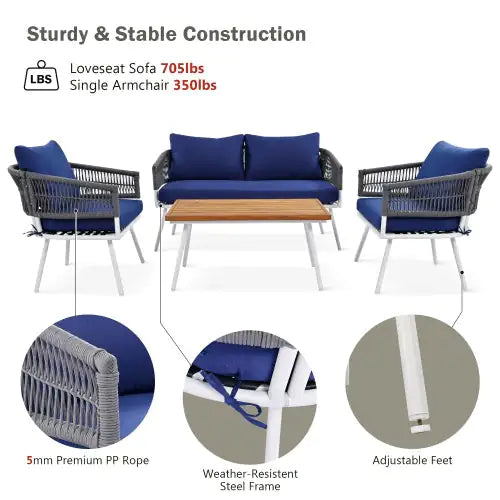 Style Loft Collection 4-piece Terrace Furniture Set