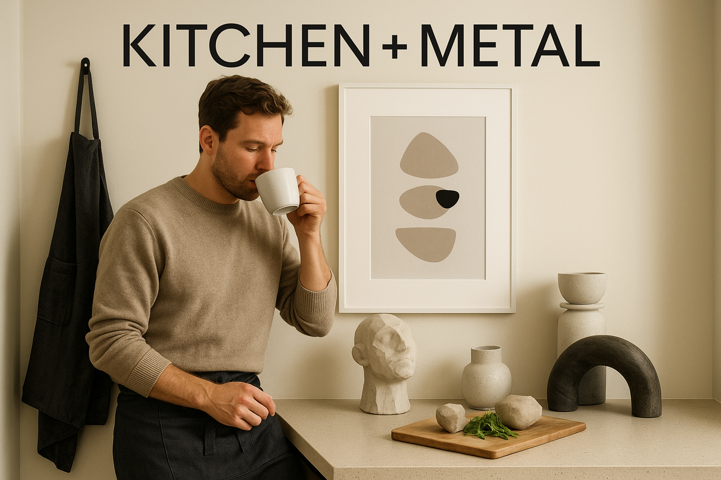 Modern Neutral Wall Art Print | Home Decor | Kitchen + Decor