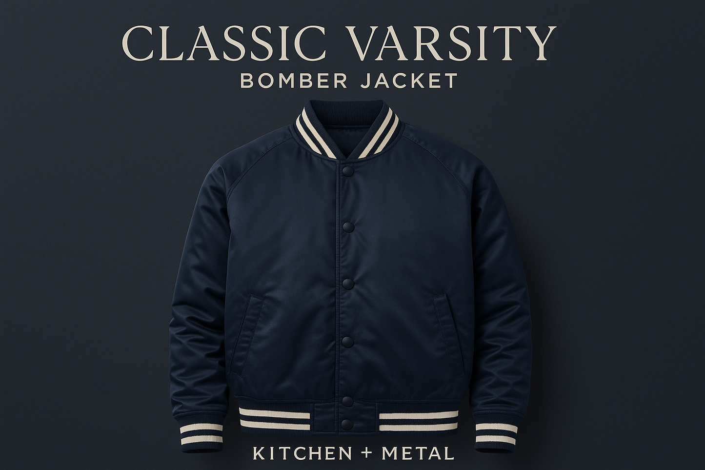 Classic Varsity Bomber Jacket | Apparel | Kitchen + Metal
