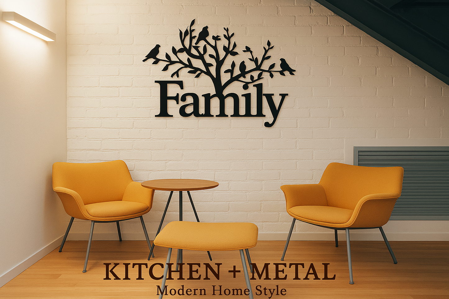 Family Tree - Metal Wall Art | Home Decor | Kitchen + Metal