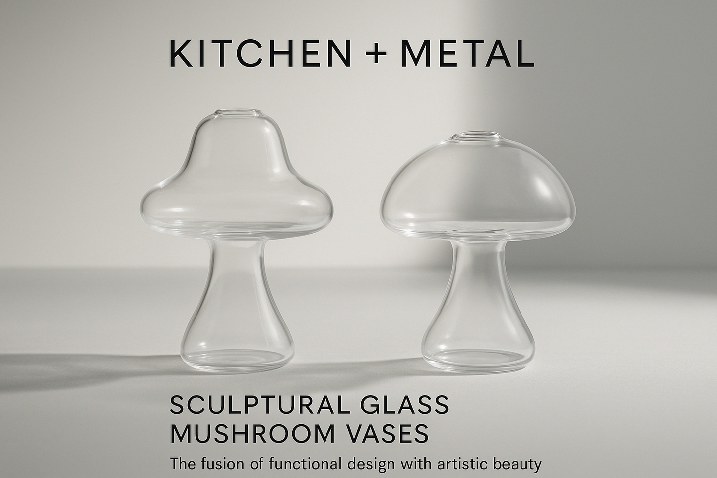 Mushroom Vase | Home Decor | Kitchen + Metal