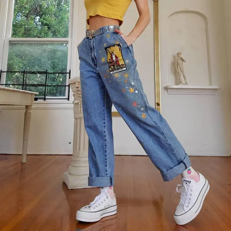 Style Loft Collection Magician's Sparkle Denim Trousers