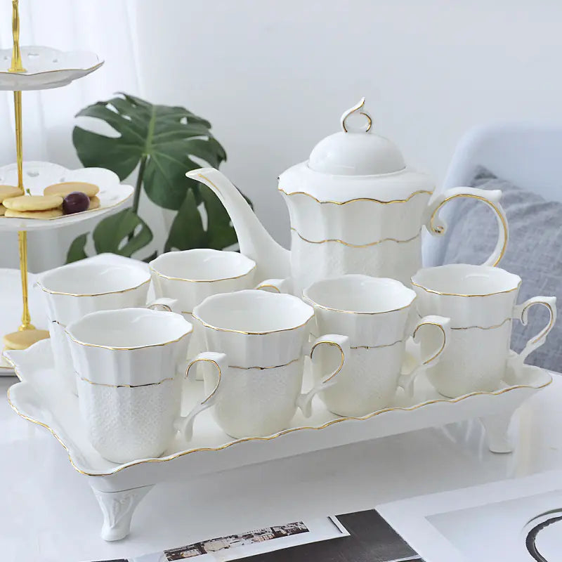 Simple Ceramic Water Set for Living Room Use