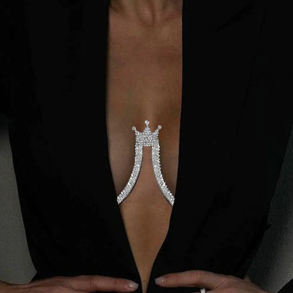 Style Loft Collection Crystal Crown Bikini Chain