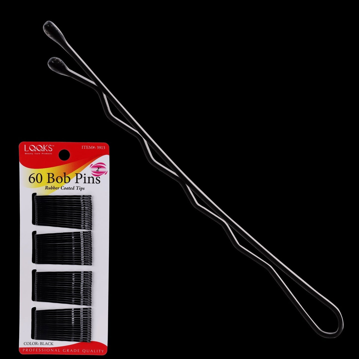 LQQKS 60 Bob Pins Black