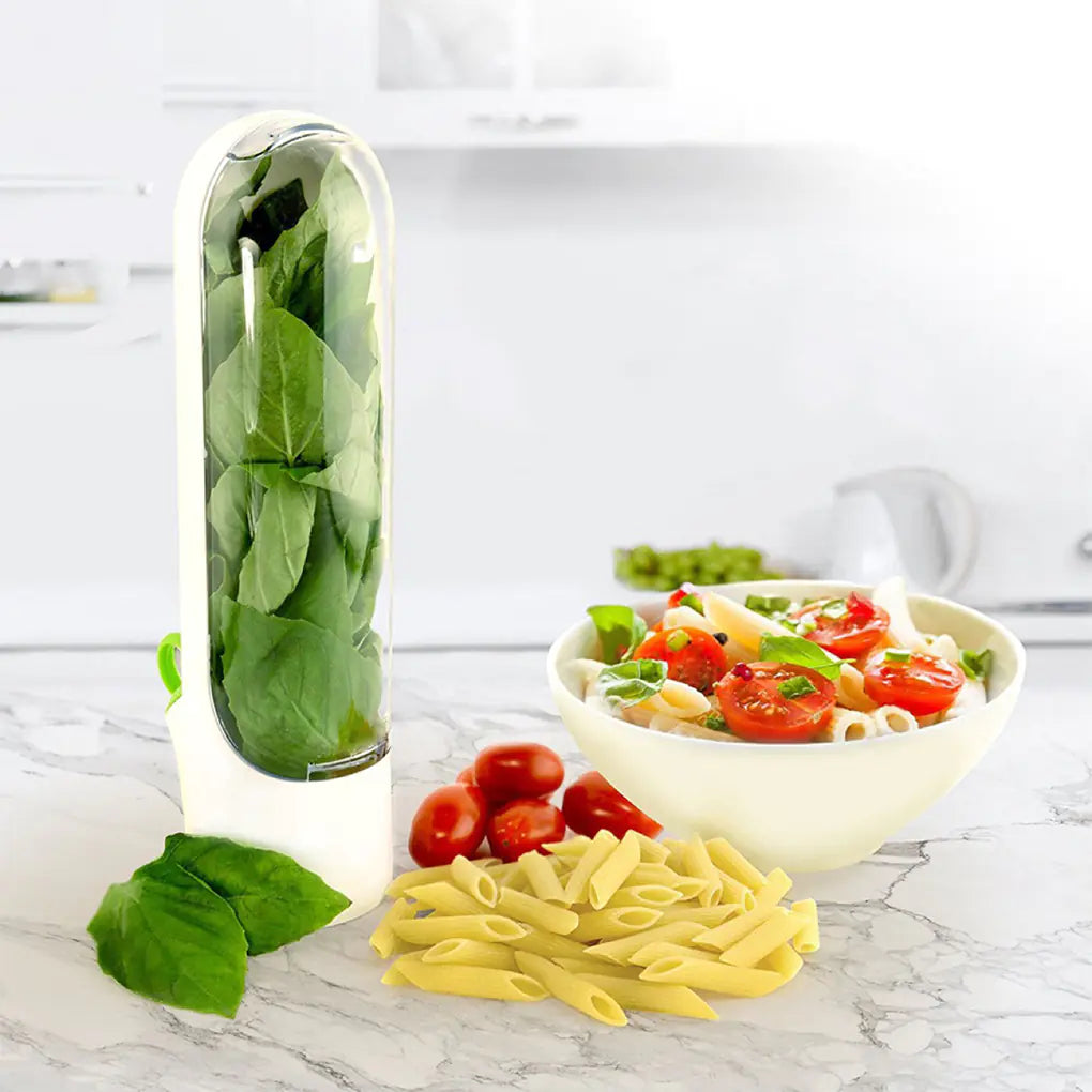 Portable Kitchen Storage Container for Herbs and Vegetables
