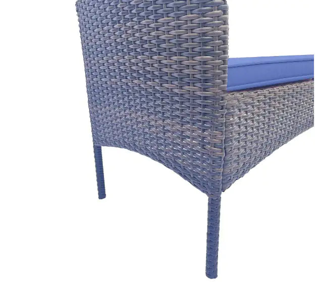 Style Loft Collection Rattan Garden Lounge Set with Glass Table